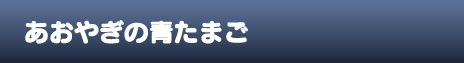 あおやぎの青たまご（L）